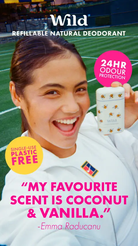 Wild ad: Shop Emma Raducanu's favourite deodorant - 24hr natural odour protection from…