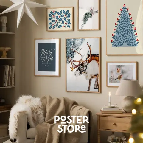 Poster Store ad: Cute holiday posters 🎄