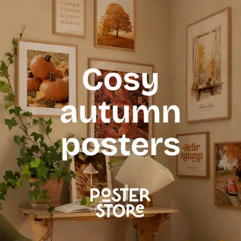 Poster Store ad: Explore wall art for autumn 🍂