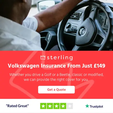 Sterling Insurance ad: Volkswagen Car Insurance