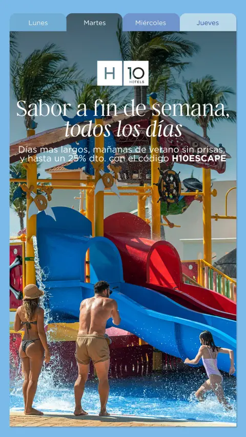 H10 Hotels ad: Ahorra en tu hotel de verano🌅