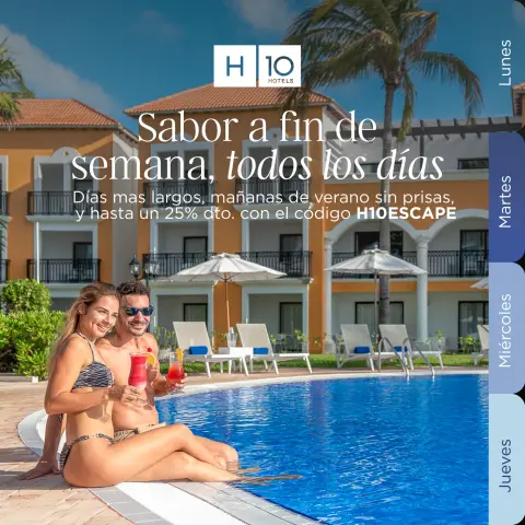 H10 Hotels ad: Sabor a fin de semana, todos los días☀️