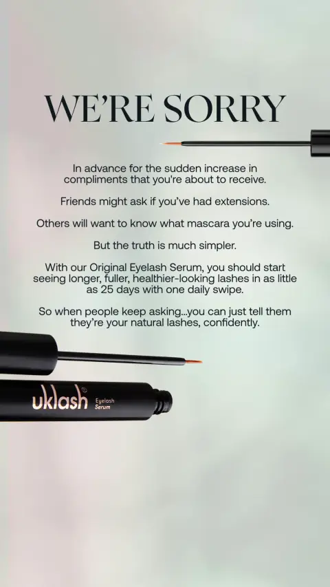 Uklash ad: Longer Lashes In 25 Days