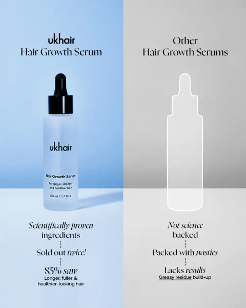 Uklash ad: Stranding Strong Against Hair Loss.