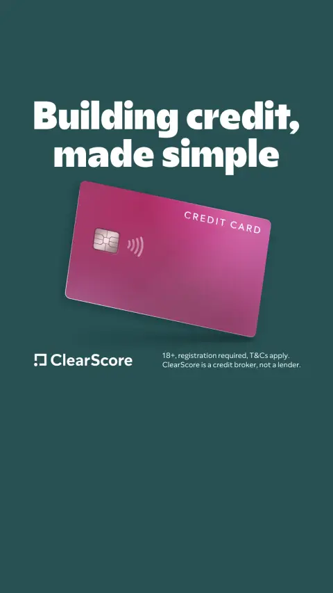 ClearScore ad: Rated Excellent on Trustpilot