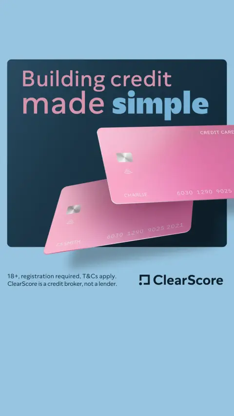 ClearScore ad: Rated Excellent on Trustpilot