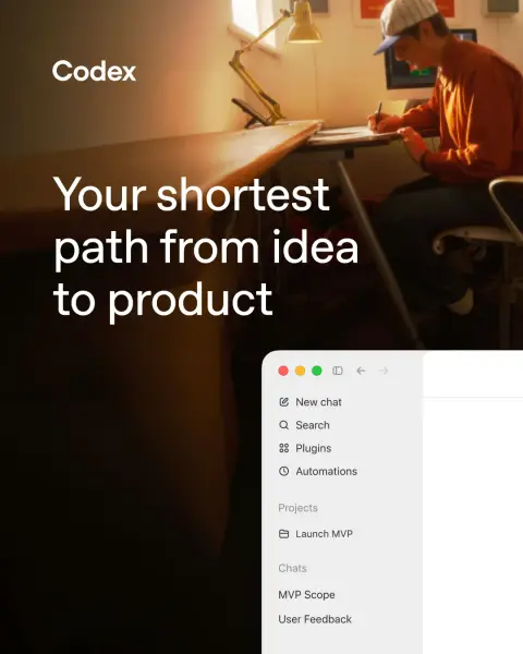 OpenAI ad: Try Codex for free.
