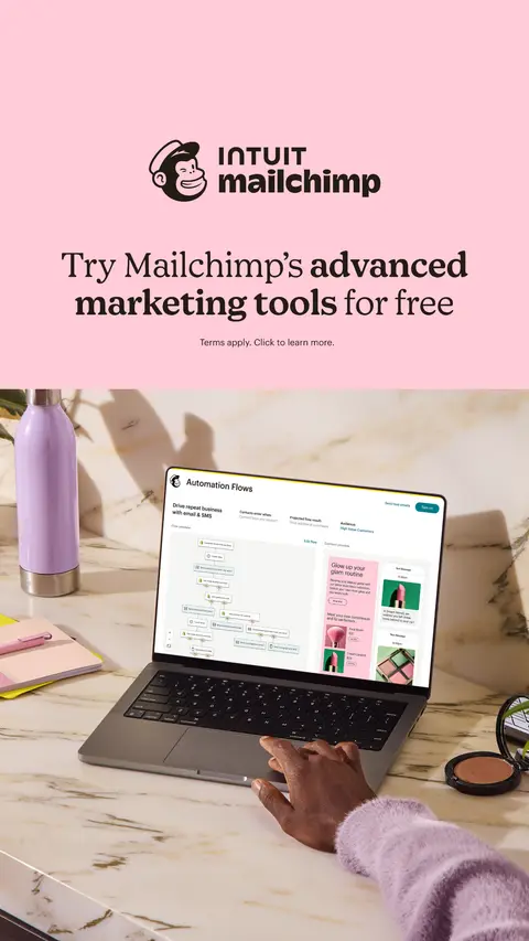 Intuit Mailchimp ad: Try Mailchimp Today