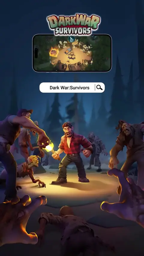 Dark War Survival Mobile ad: Outlast the Zombie Onslaught 🧟‍♀️ Dawn Awaits 🌅