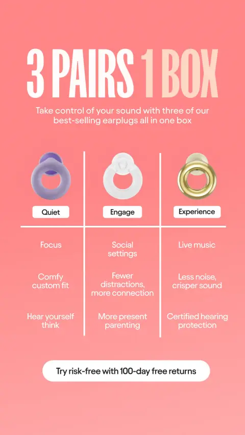 Loop ad: Shop our Earplug Bundle 👂