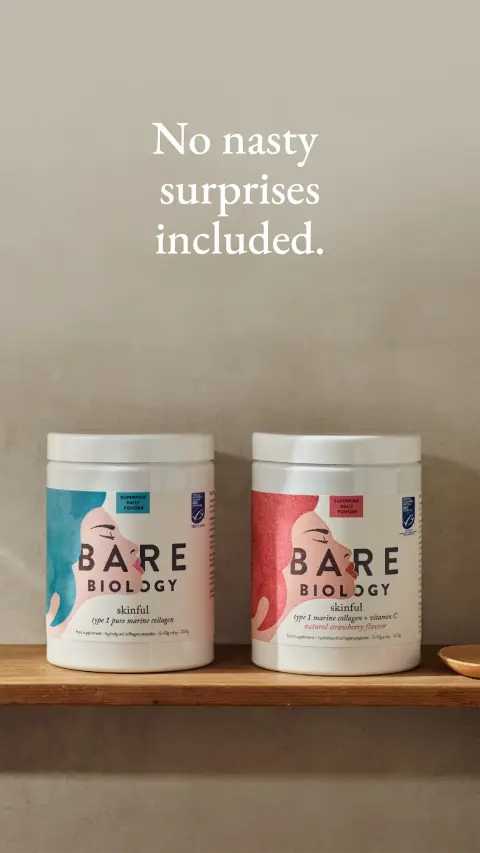 Bare Biology ad: Try MSC certified Skinful.