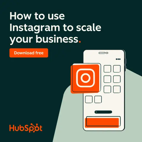 HubSpot ad: Our Instagram cheat sheet.