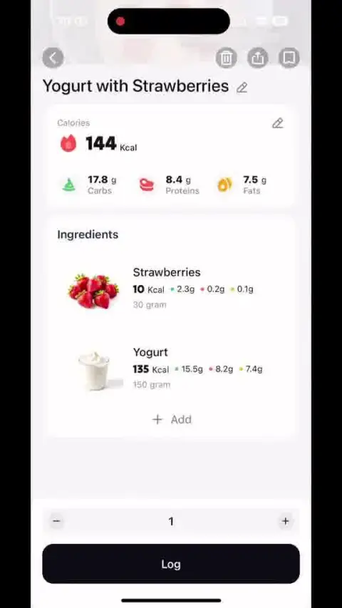 TrackUp: Deepeat Cal & Health ad: Download now and eat healthier.