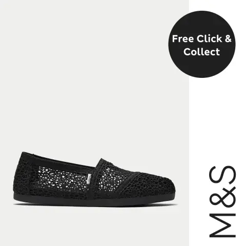 Marks and Spencer ad: TOMS Canvas Embroidered Espadrilles