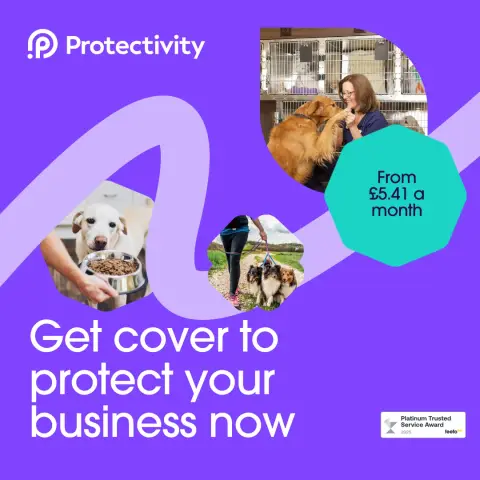Protectivity ad: Dog Sitting Insurance