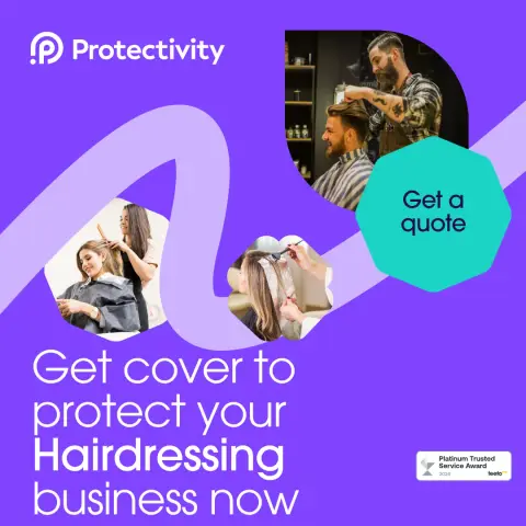 Protectivity ad: Hairdresser & Barber Insurance | Protectivity