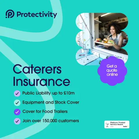 Protectivity ad: Specialist Caterers Insurance