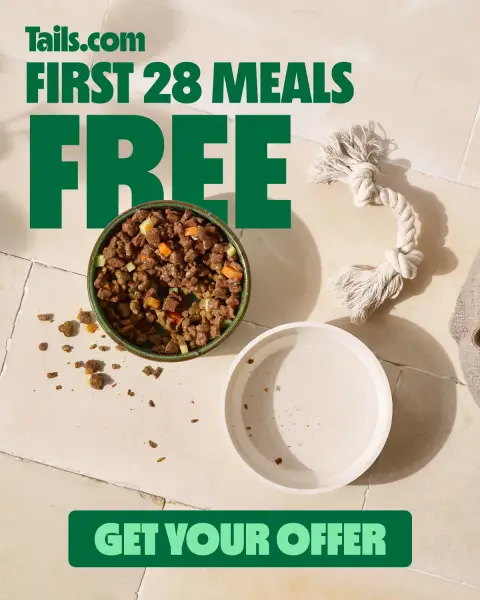 tails.com ad: Discover your dog’s recipe today 🐶