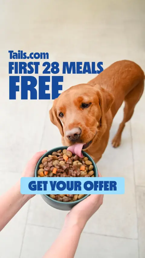 tails.com ad: 2 weeks free, delivered to your door 🏠