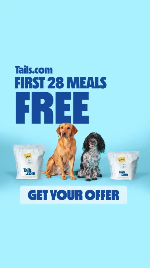 tails.com ad: Discover your dog’s recipe today 🐶