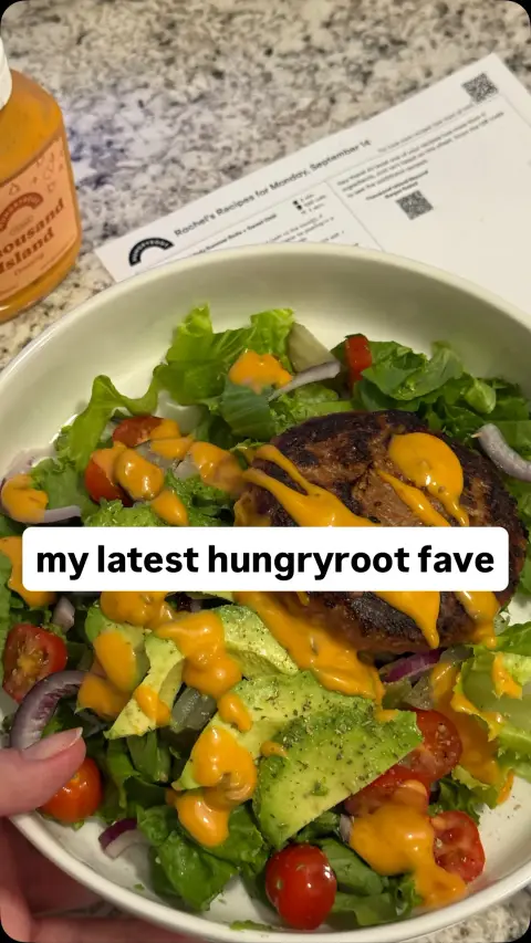 Hungryroot ad: the last thing i want to do after work is plan and prep dinner… always so glad…