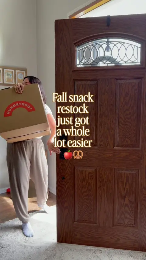 Hungryroot ad: Fall snack restock 🍎🥨 and I’m all about making it easier! I love having…