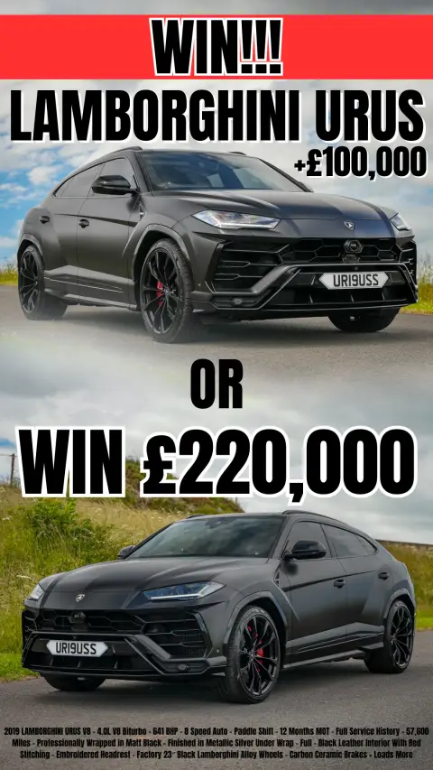 Rev Comps ad: Urus + £100,000 or £220,000 cash?