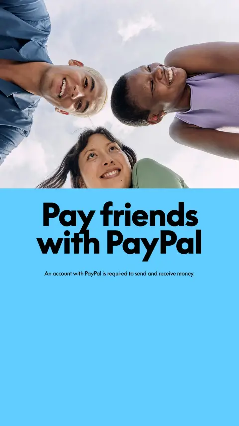 PayPal ad: Pay friends with PayPal