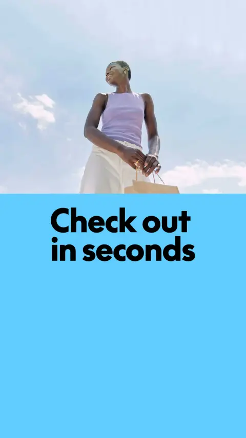 PayPal ad: Check out in seconds