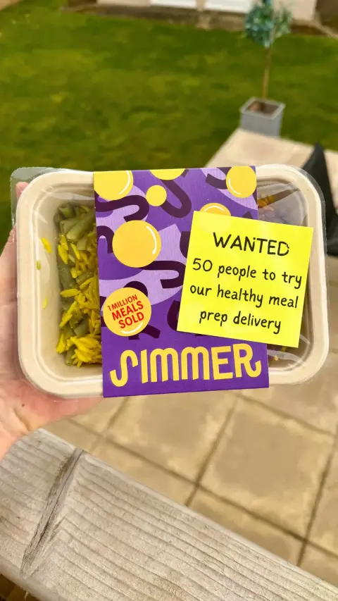 Simmer ad: Try Simmer with 25% off your first 4 orders!
