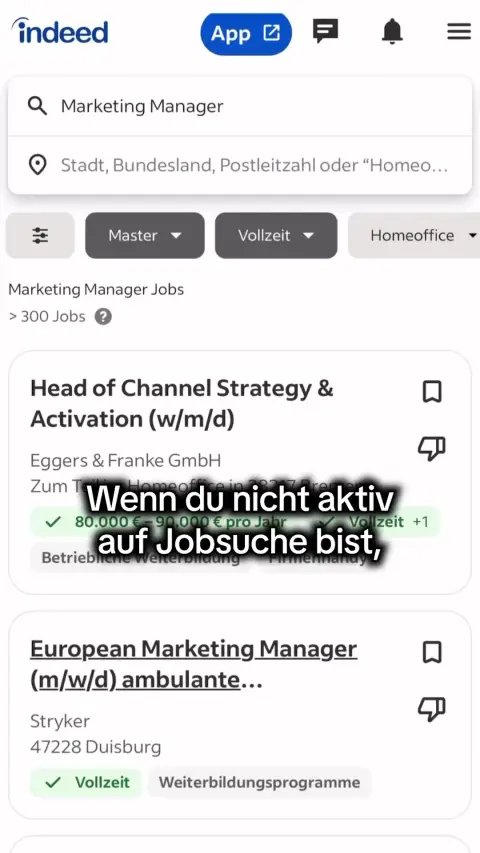 Indeed ad: Entdecken Sie Jobs in Ihrer Nähe und bewerben Sie sich noch heute auf Indeed.