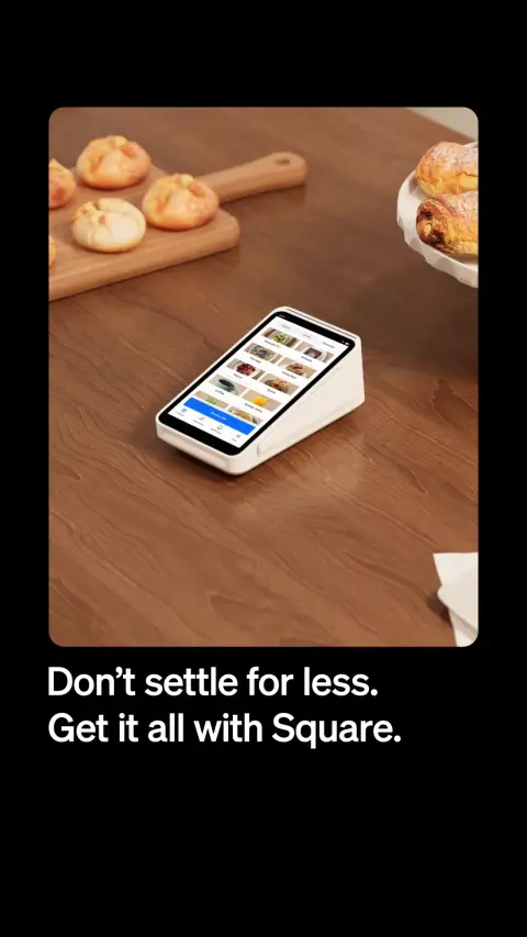 Square ad: Make the smarter choice. Get Square.