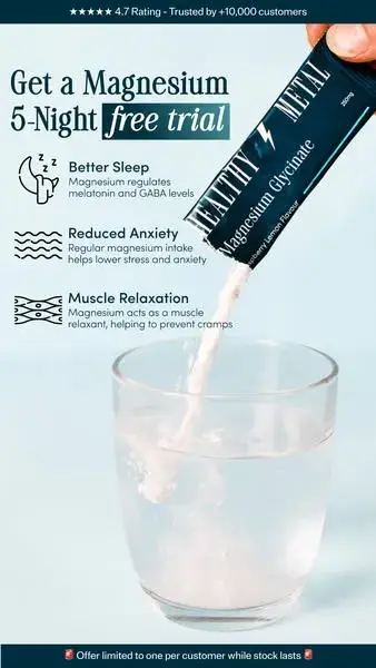 Healthy Metal ad: Magnesium Glycinate Drink