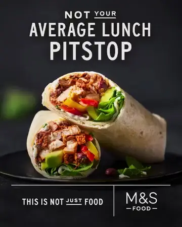 Marks and Spencer ad: Chicken Fajita Wrap